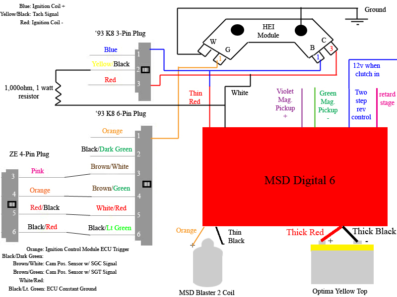 Wiring the ZE disty using MSD