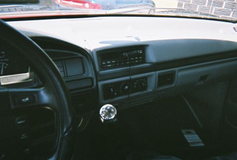 1996 Ford F-150 - Interior, and Advance Auto shift knob.
