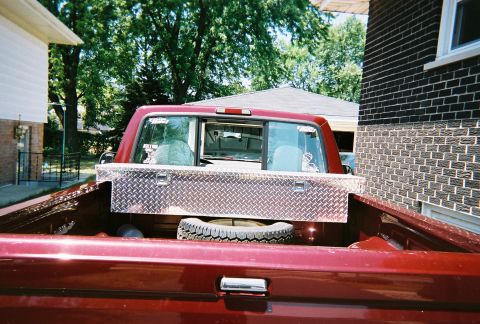 1996 Ford F-150 - Toolbox....80 bucks at Pep Boys on sale.