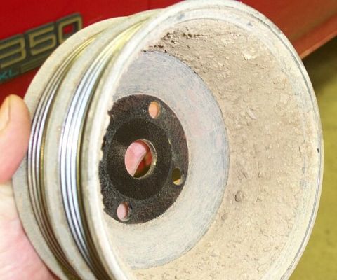 1990 Ford Bronco - inside of wp pulley