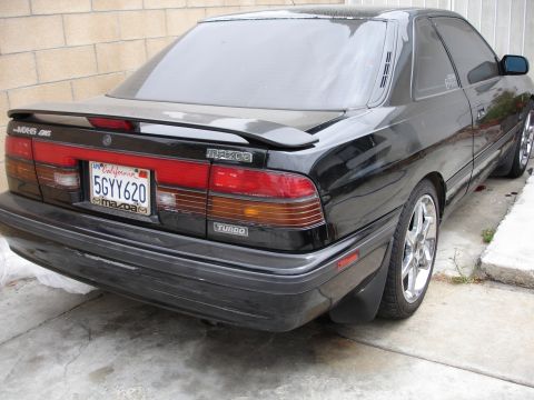 1989 Mazda MX-6 - 1989 Mazda MX-6 GT Turbo shown from the rear, a spoiler and turbo badging.