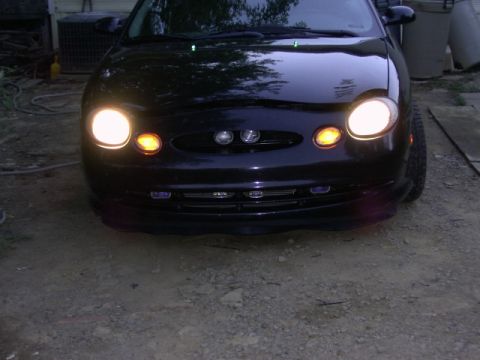 1997 Ford Taurus - Remember that the headlights are on low beam and aimed away from the camera at the angle this is shot. Can you guess which of these identic…