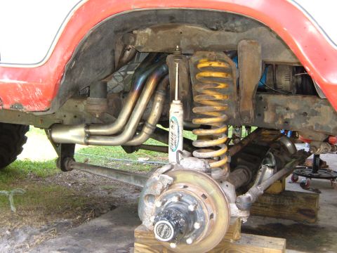 1978 Ford Bronco - Custom headers and suspension work on a 1978 Ford Bronco.