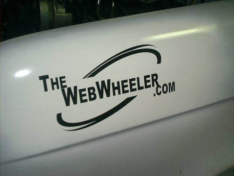 1990 Ford Bronco - step 2....apply sticker to previously painted back ground color.