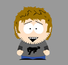1993 Ford Bronco - A cartoon character with a distinctive hairstyle and facial hair stands against a plain background.