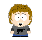 1993 Ford Bronco - A cartoon character with shaggy brown hair and a wide smile wears a t-shirt with a black animal graphic.