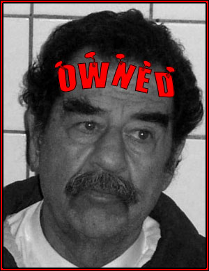 1993 Ford Bronco - This image features a portrait of Saddam Hussein with superimposed text and a website watermark.
