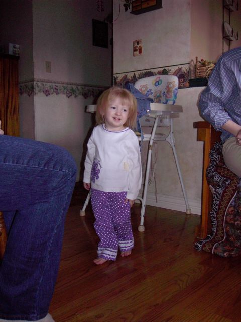 1992 Ford F-150 - A young child stands in a room, with parts of adults visible on the left and right.