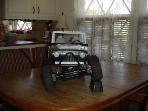 1988 Ford Bronco - Painted black and white like a unit.
