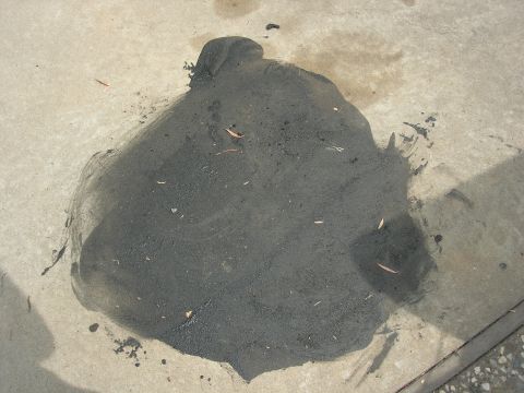 1994 Ford Bronco - A friend decided my driveway would look good with a blob of herculiner on it, what a b****
