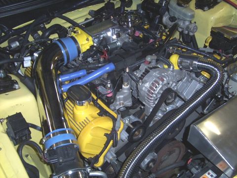 2002 Ford Mustang - Installed, also painted the thermostat housing