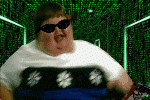 1995 Ford Bronco - A man with sunglasses is seen in front of a green digital matrix background.