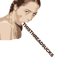 1995 Ford Bronco - A graphic illustration of a woman with text emanating from her mouth, conveying a negative sentiment about a thread.