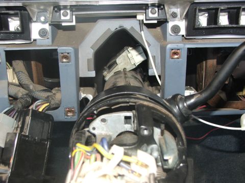 1989 Ford Bronco - Wiring and ignition switch assembly visible within the steering column area.