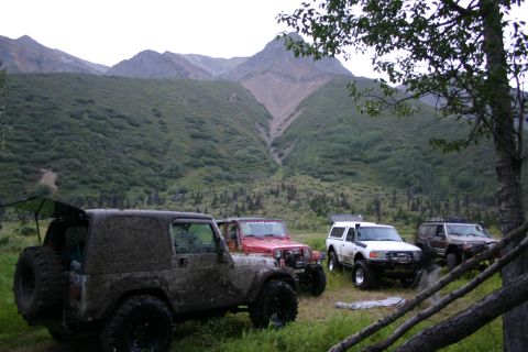 2003 Jeep TJ - Camp Saturday night.