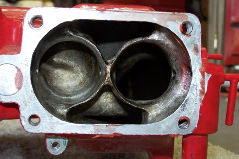 1997 Ford Probe - This is a close-up view of an intake manifold, showing its internal ports.