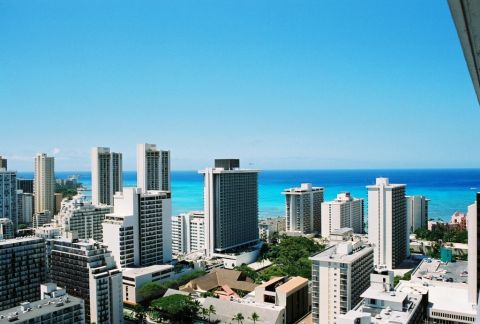 2000 Ford F-450 - This is the view from my cousin's hotel of Waikiki