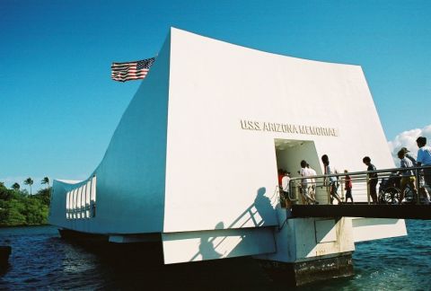 2000 Ford F-450 - At the USS Arizona memorial, The ship that was sunk in Pearl Harbor December 7 1941 and it still seeps oil