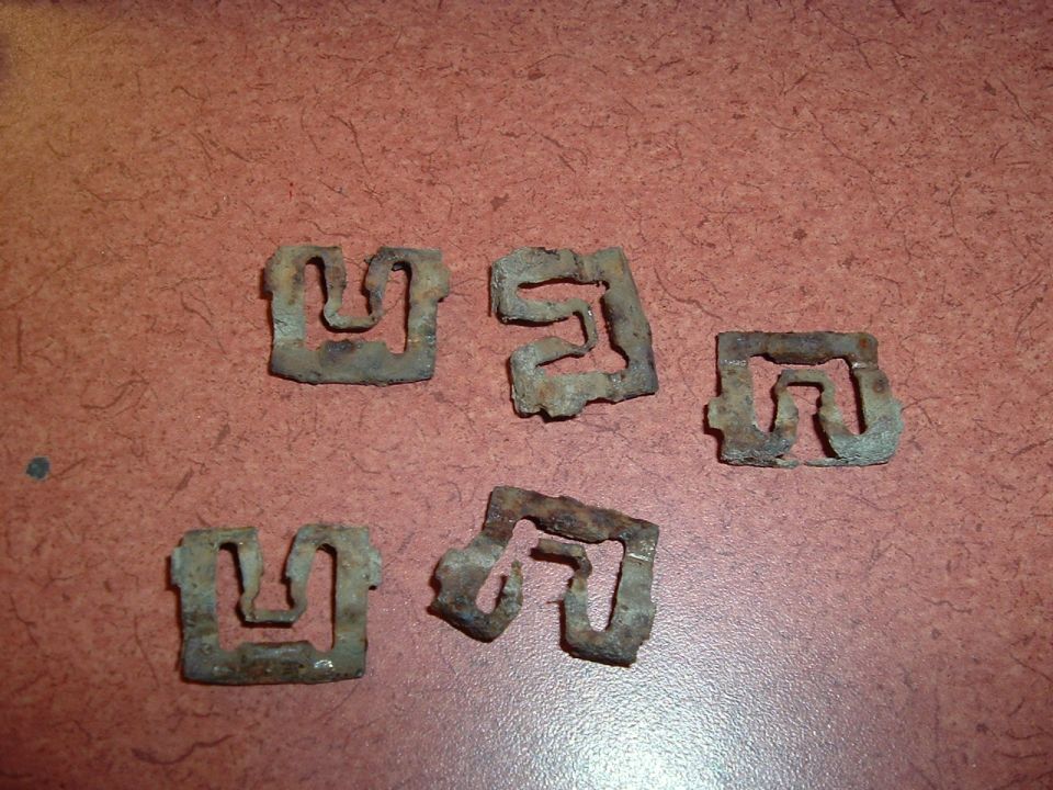 Windshield trim clips