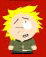 1968 Ford Mustang - This is an image of Tweek, a character from the animated television show South Park, depicted against a solid red background.