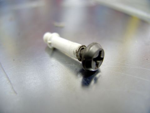 1990 Lincoln Town Car - This is how you get the broken plastic vacuum line out of the angled rubber vacuum boot. Just screw in a sharp drywall stud screw and pull…