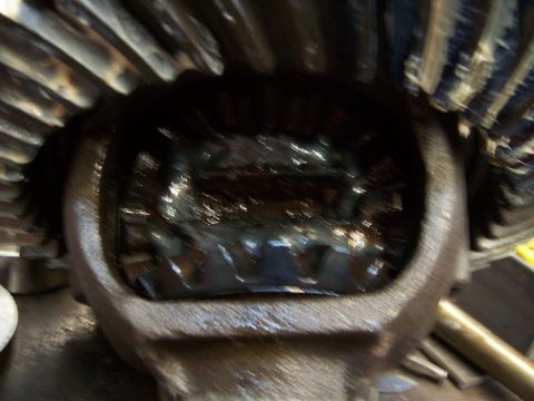 1983 Ford Bronco - Close-up of differential gears, showing lubrication and teeth detail.