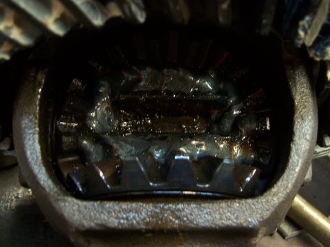 1983 Ford Bronco - Close-up view of differential gears, likely from a vehicle's drivetrain.