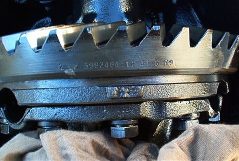 1986 Ford Bronco - Notice the 11 and 41. Those are the numbers you are looking for previous to buying your 14 bolt. This gearset is 3.73.