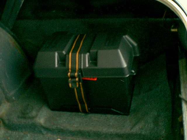 moved the battery to the trunk