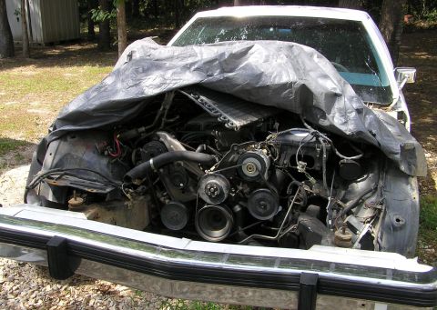 1986 Ford Crown Victoria LTD - uncovered to begin reassembly