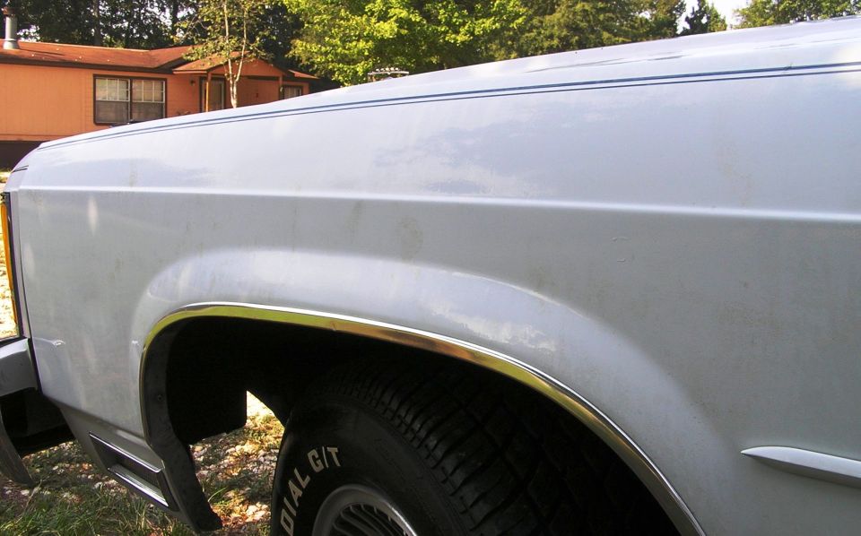 imperfections on new fender