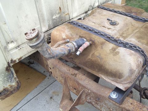 1979 Ford F-150 - redone original fill neck assembly