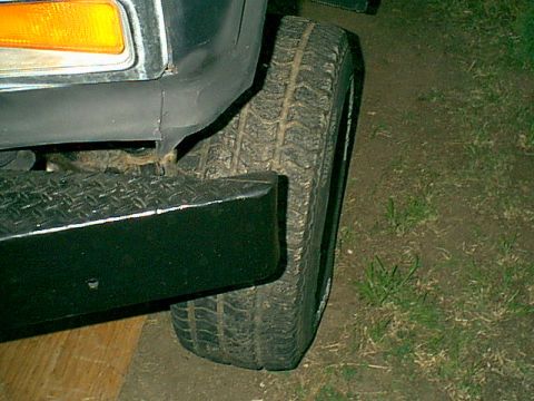 1983 Ford Bronco - Here is the result with the class II mount installed and it just set back under it own weight. it only off a degree or 2 now. it drives alo…
