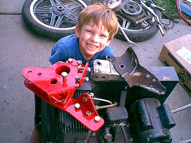 Here is the pass side Class II drop mount next to the standard 4" drop mount and "Helper Christain"