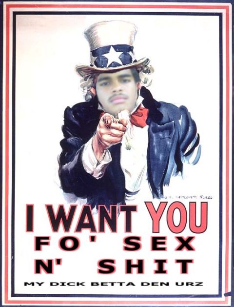 2000 Isuzu Rodeo - This is a parody poster with text and a face edited onto the Uncle Sam image.