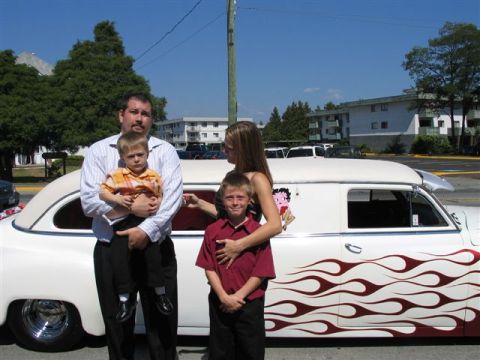 1990 Ford Bronco - Thats me. My wife Shilo, Oldest Domenic and finally Kailen and a cool Limo