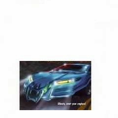 1972 Ford Ranchero - A futuristic blue concept car with illuminated details, possibly a digital rendering or artwork.