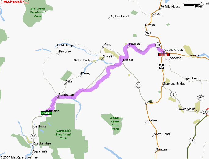 Map showing roads and rivers, with some green areas