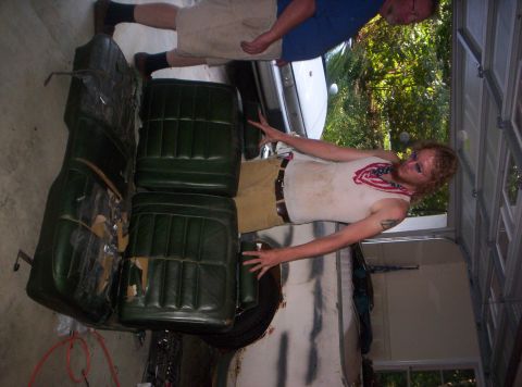 1973 Ford Ranchero - Just me and the Seat, (that was hell to get out)...