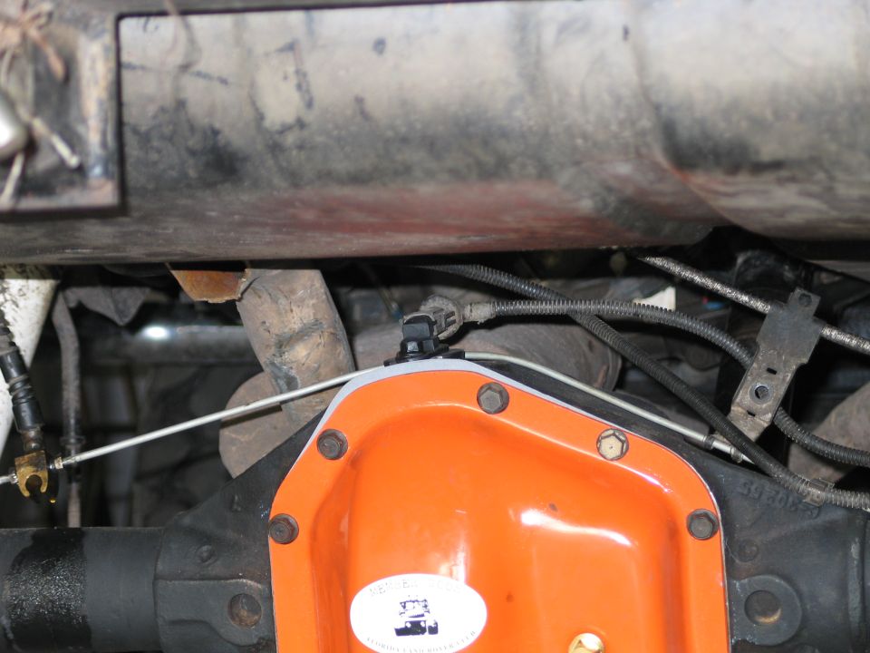 brake lines and sensor