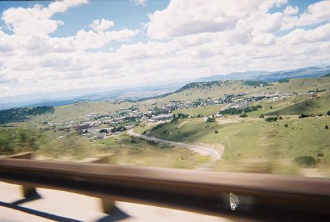 1972 Ford Ranchero - Cripple Creek and the back drop is the Continental Divide