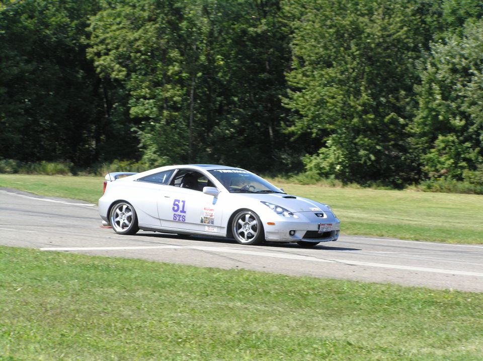 celica entering 2nd slalom