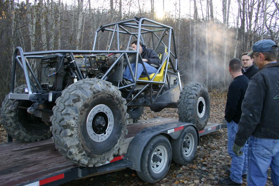 Tube buggy's first time out in Alaska