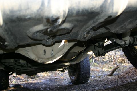 2003 Jeep TJ - My first real gas tank bashing party.
