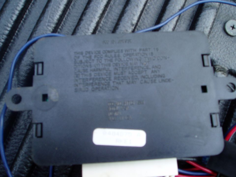back of main unit
