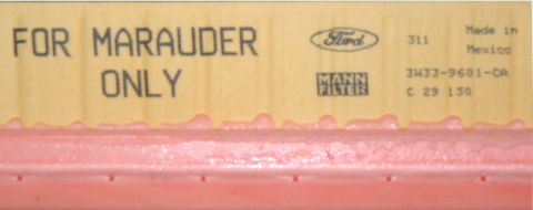 2000 Ford Crown Victoria - This air filter is specifically marked for Marauder models, not a 2000 Ford Crown Victoria.