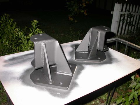 1990 Ford Bronco - First, prime & paint the Sky shackle flip brackets, they come in raw steel.