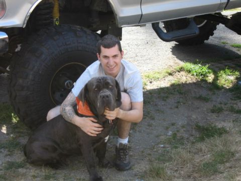 1976 Ford F-150 - My dog and I.