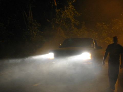 1996 Ford Bronco - yep, then i manage to miss my turn and go straight into a dead end. I turn around, smoke everywhere and slowly drive to my turn. BOOM 3 cop…