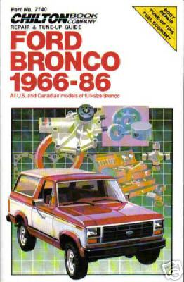 1986 Ford Bronco - Chiltons Manual